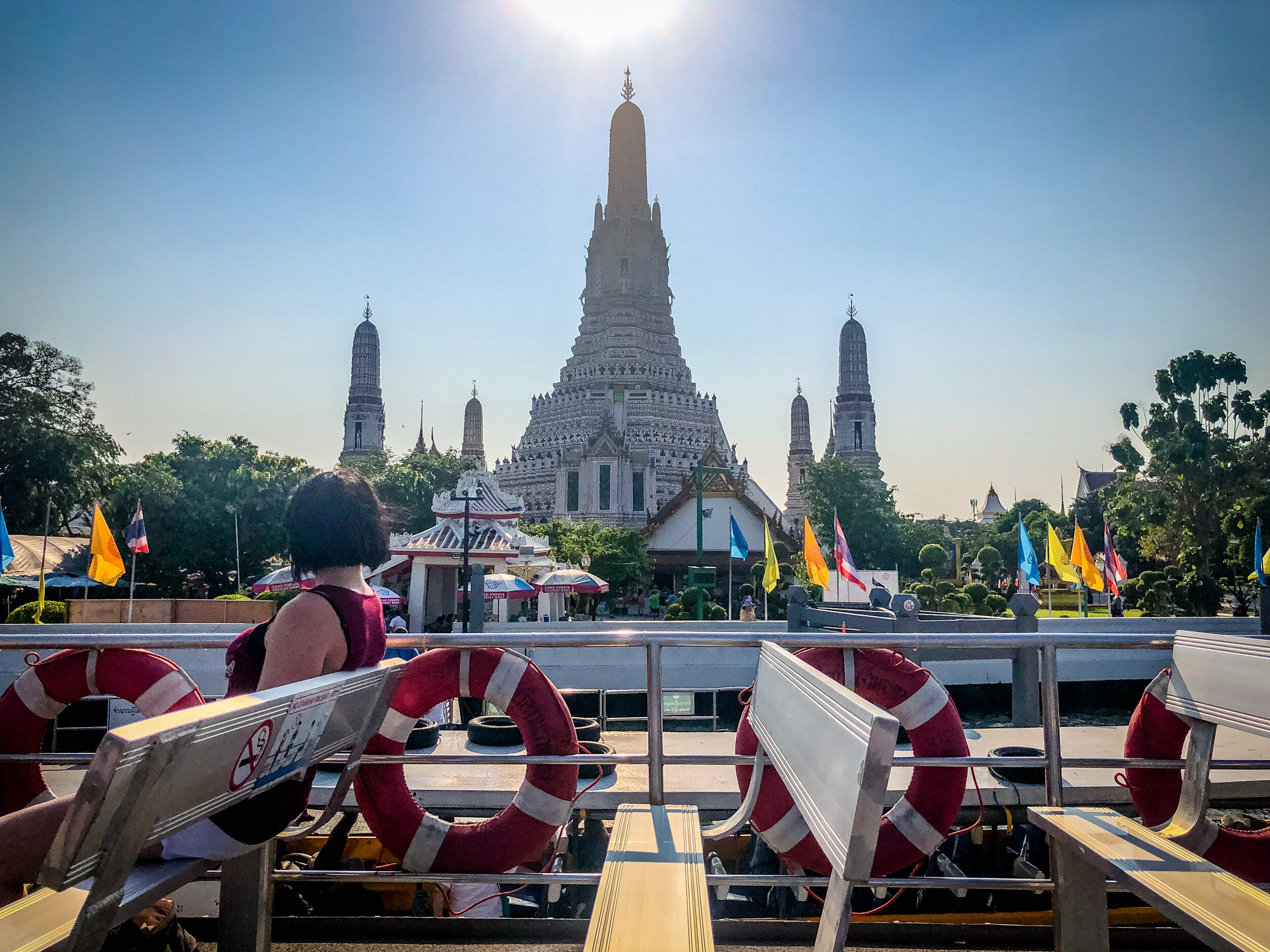 Wat Arun from the boat