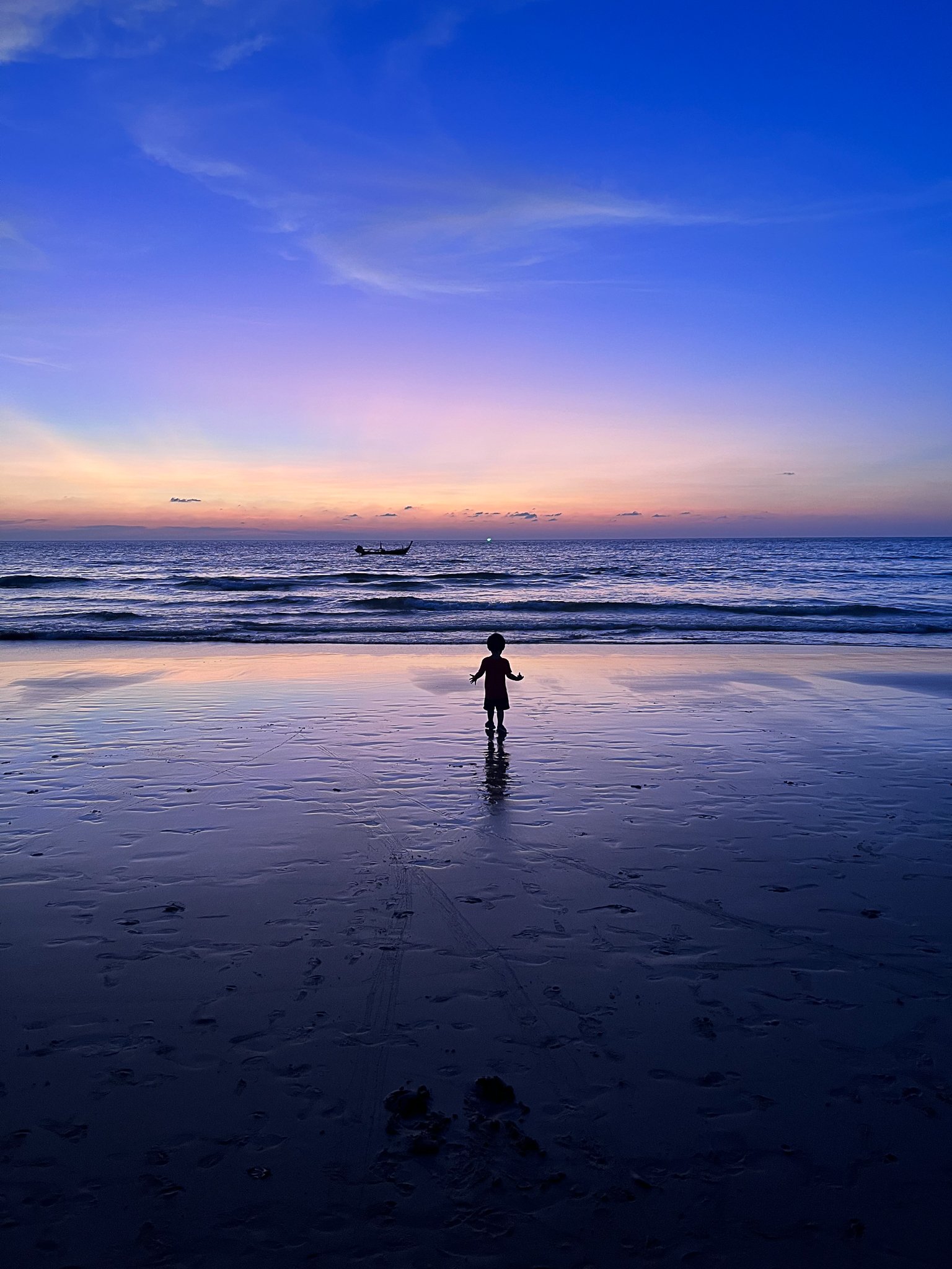 Sunset on the beach