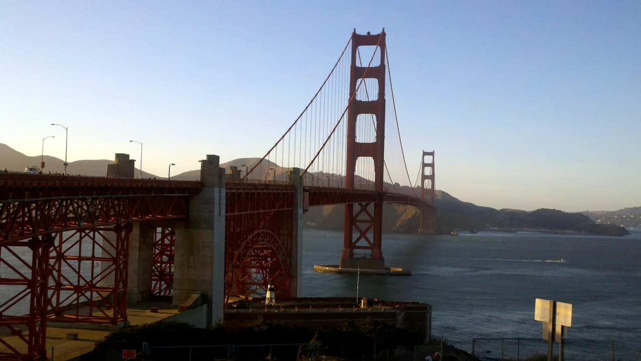 Beautiful view of the Golden Gate bridge.