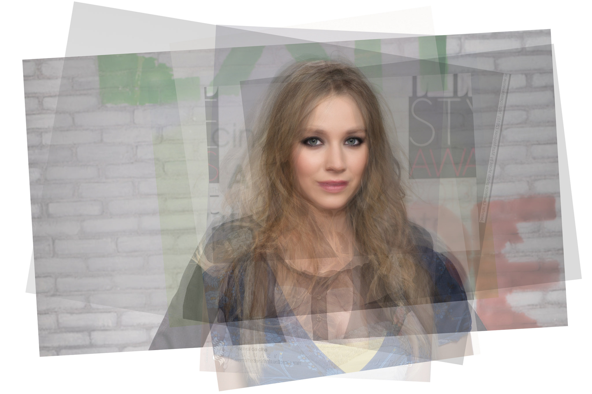 Composite photo of Anna Simon, Saoirse Ronan, Kaley Cuoco, Jennifer Lawrence, Elizabeth Olsen, Vanesa Romero and Avril Lavigne by Eduardo Villena Mateos (Creative Commons)