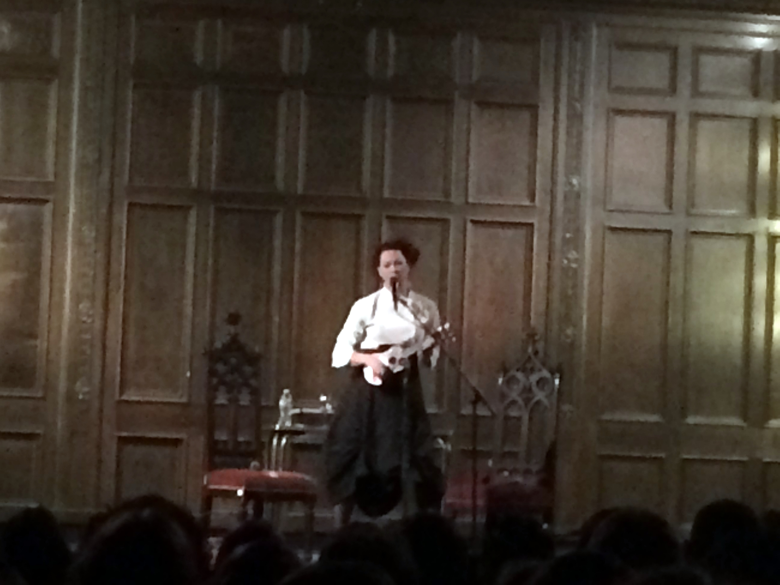 Amanda Palmer and her ukulele