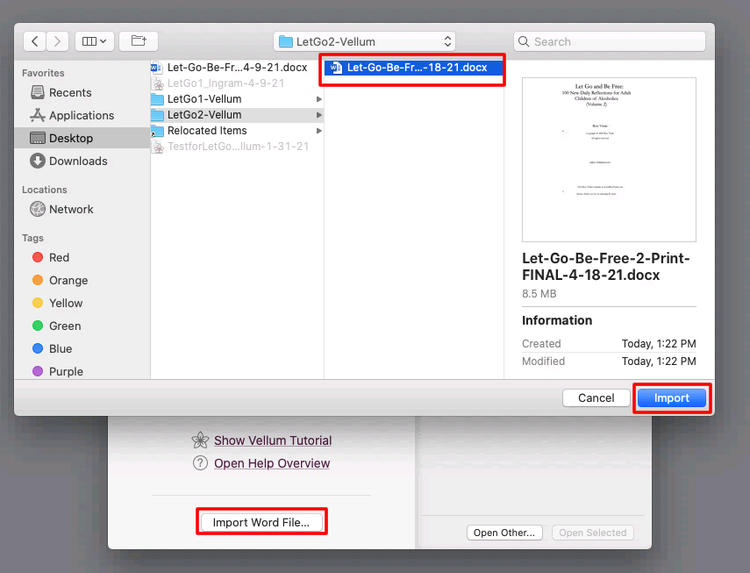 StepbyStep Instructions of How to Use the Vellum Software to Format