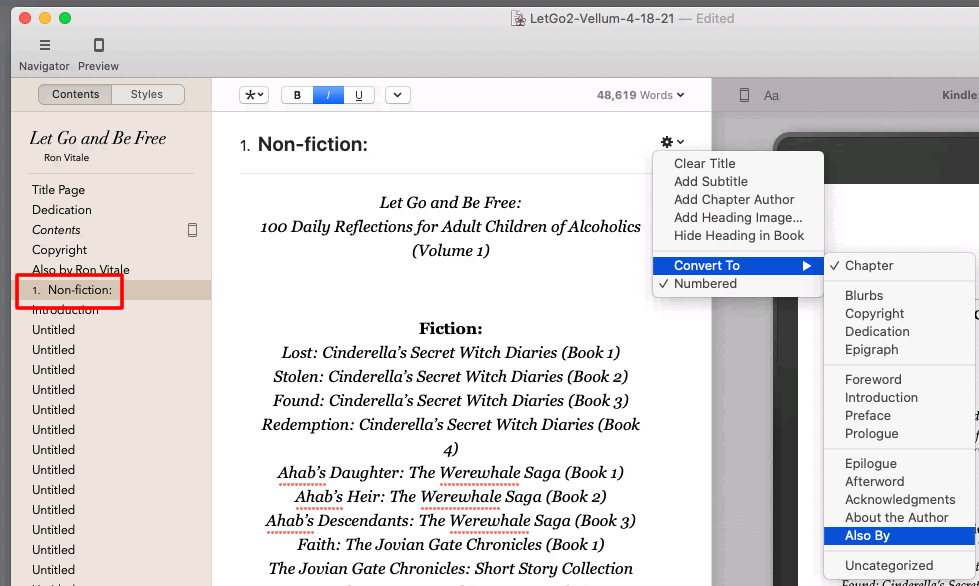 StepbyStep Instructions of How to Use the Vellum Software to Format