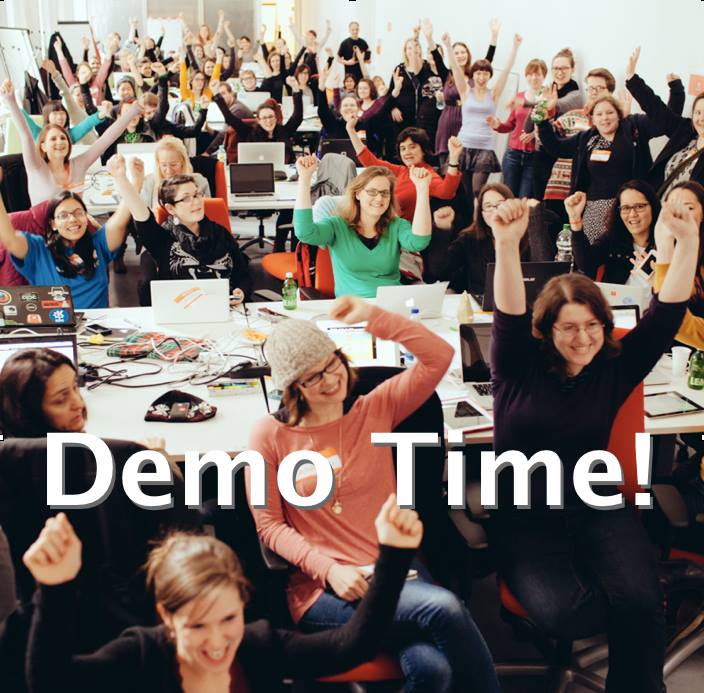 Geekettes Hackathon in 2013 (Germany’s first all-woman hackathon)