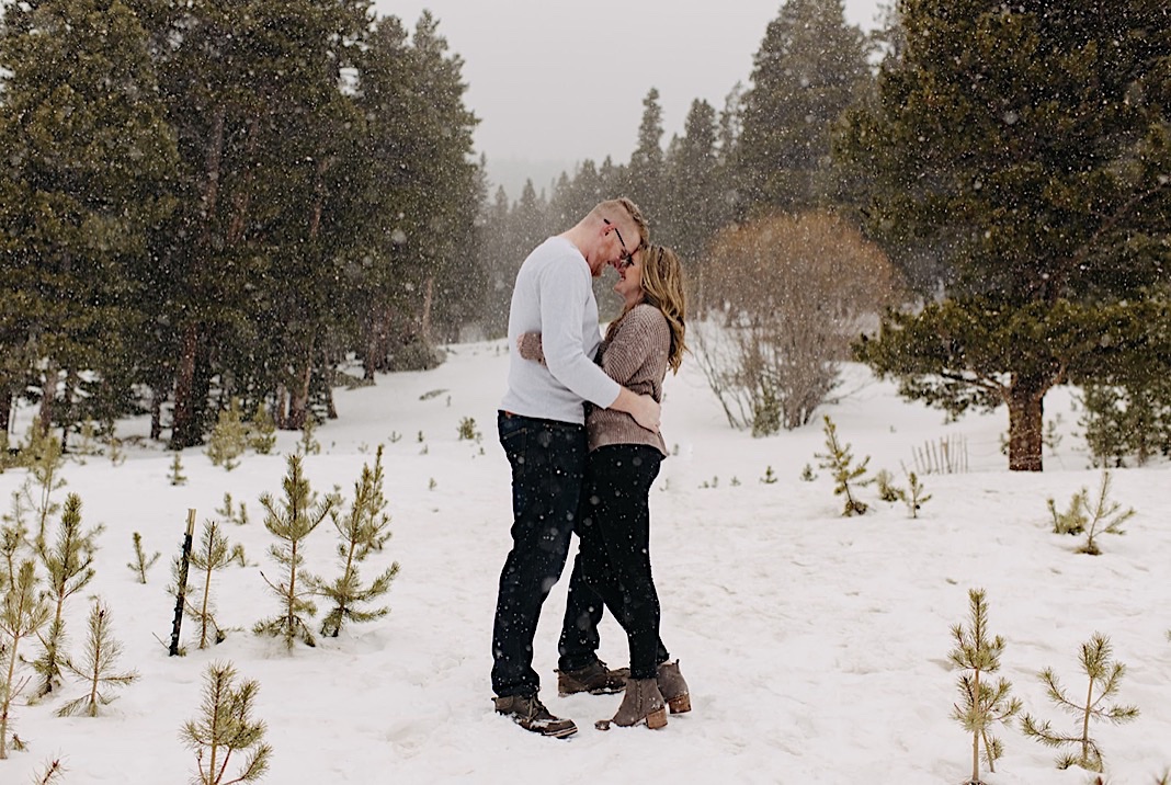  St. Mary's Glacier Hike, St. Mary's Glacier Snowy Engagement Photos, Berthod Pass Engagement Photos, Winter Park Colorado Engagement Photos, Hiking Engagement Session, Winter Park Photographer, Estes Park Photographer, Winter Park Wedding, Winter Pa