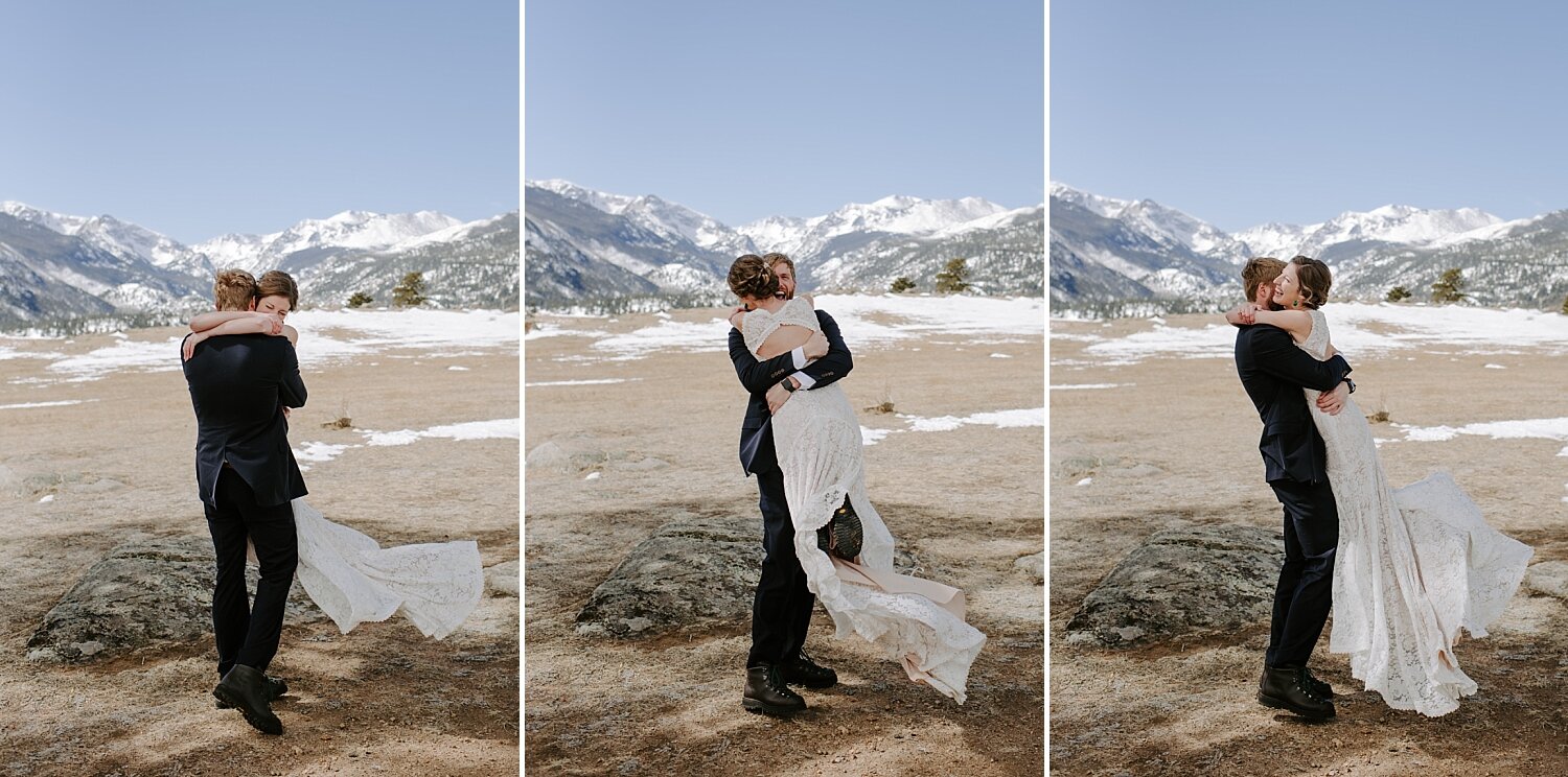   Rocky Mountain National Park, Estes Park Colorado, Rocky Mountain National Park Winter Elopement, RMNP Elopement Photographer, rmnp, rmnp wedding, rocky mountain national park wedding, estes park wedding photographer, elope in a national park, colo