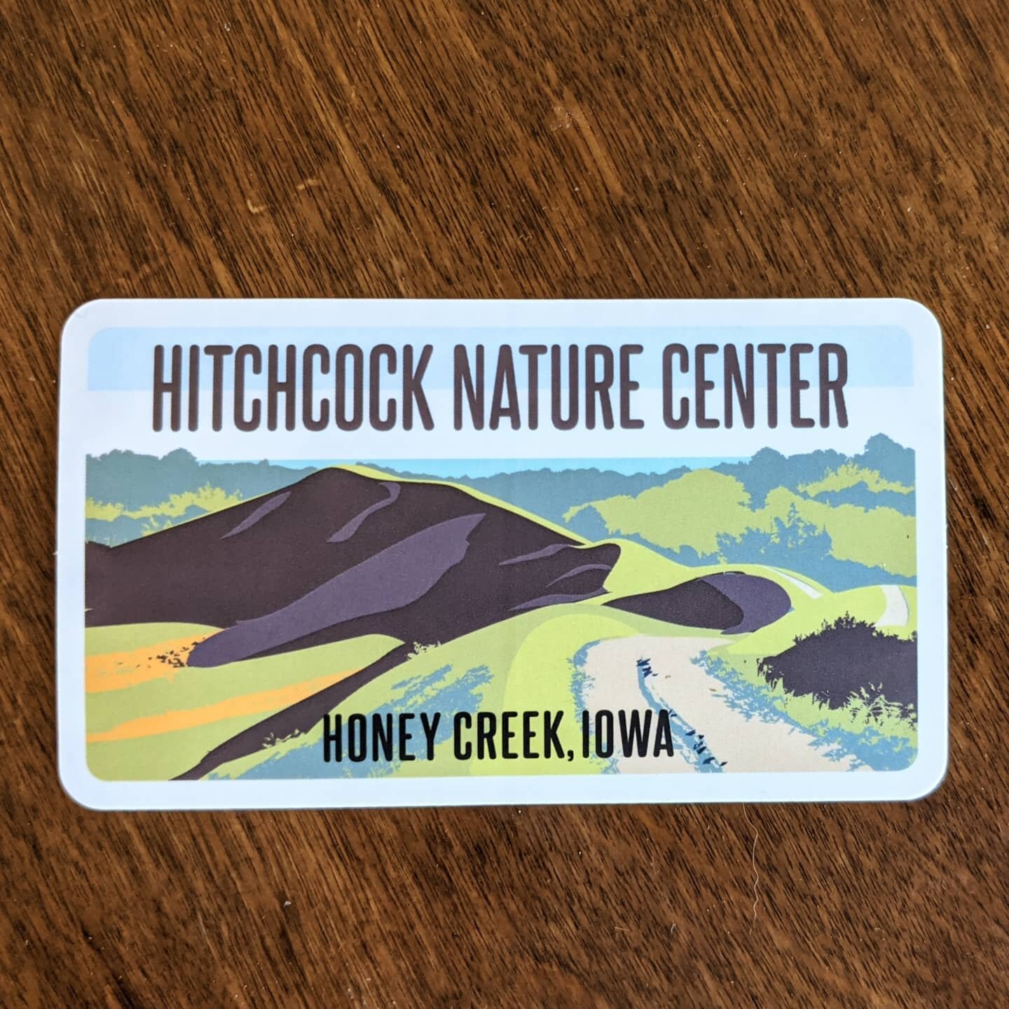 New sticker! Hitchcock Nature Center near Omaha has that classic loess hills look. Gorgeous. #iowaparks #loesshills #hikeiowa