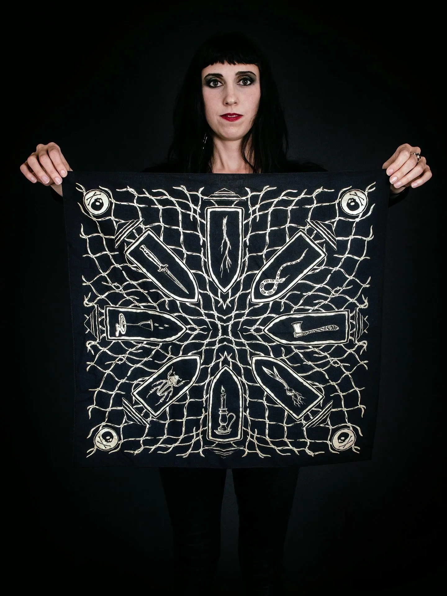 Bandanas! People have told me they use theirs as table decor, dog fashion, wall dressing, altar cloths, for tarot reading, as a hand towel. I have one thrown over my tv to cover it when I&rsquo;m not using it. It adds a little casual ritual to the bl