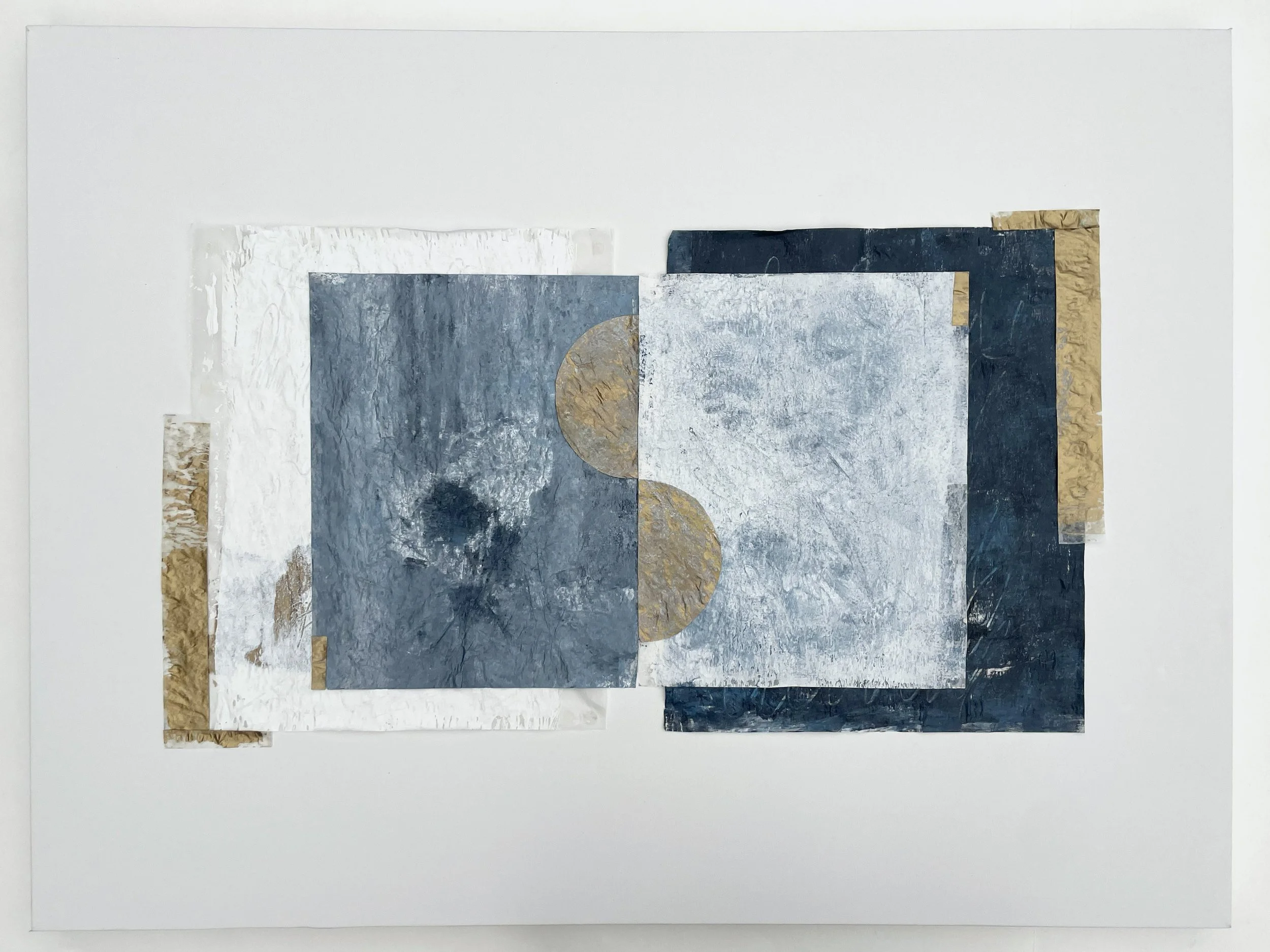 Basaltic Remnants 1, 2023, Acrylic on paper on canvas, 30 x 40 inches, Price upon request