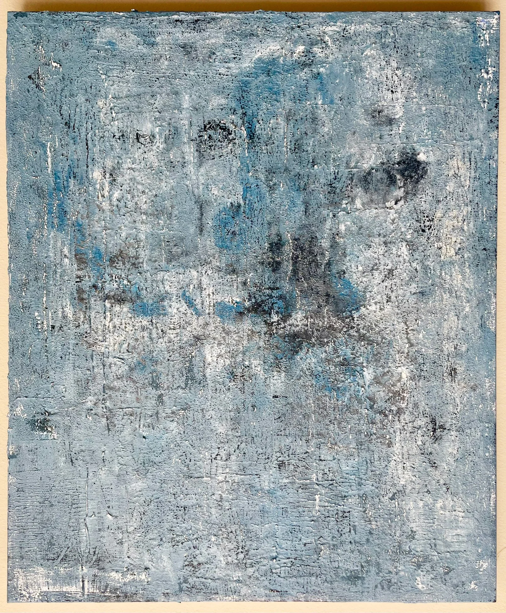 Mare Fecunditatis, Acrylic, sand & saltwater on canvas, 24 x 20 inches, Price upon request