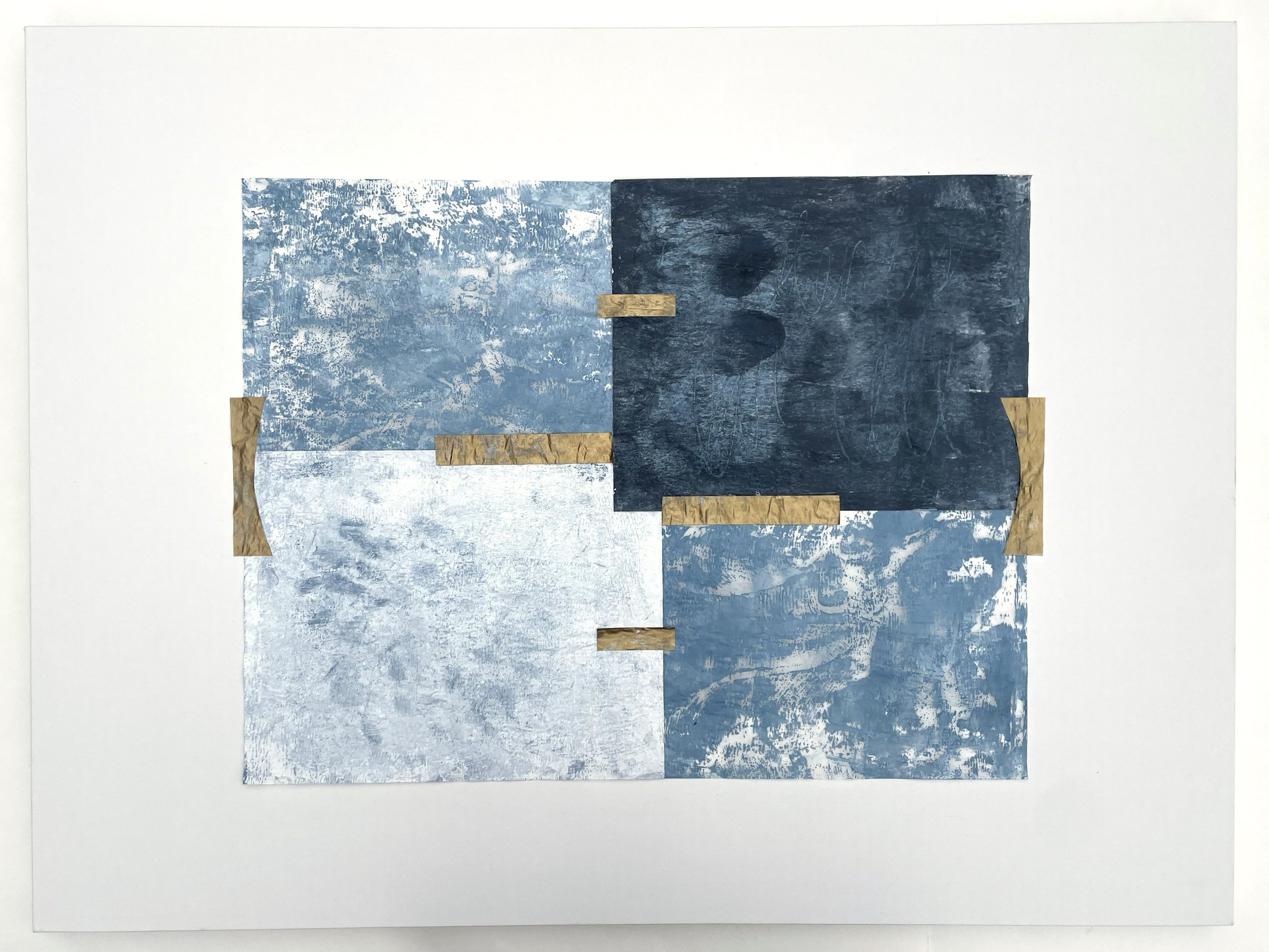 Basaltic Remnants 3, 2023, Acrylic on paper on canvas, 30 x 40 inches, Not for sale