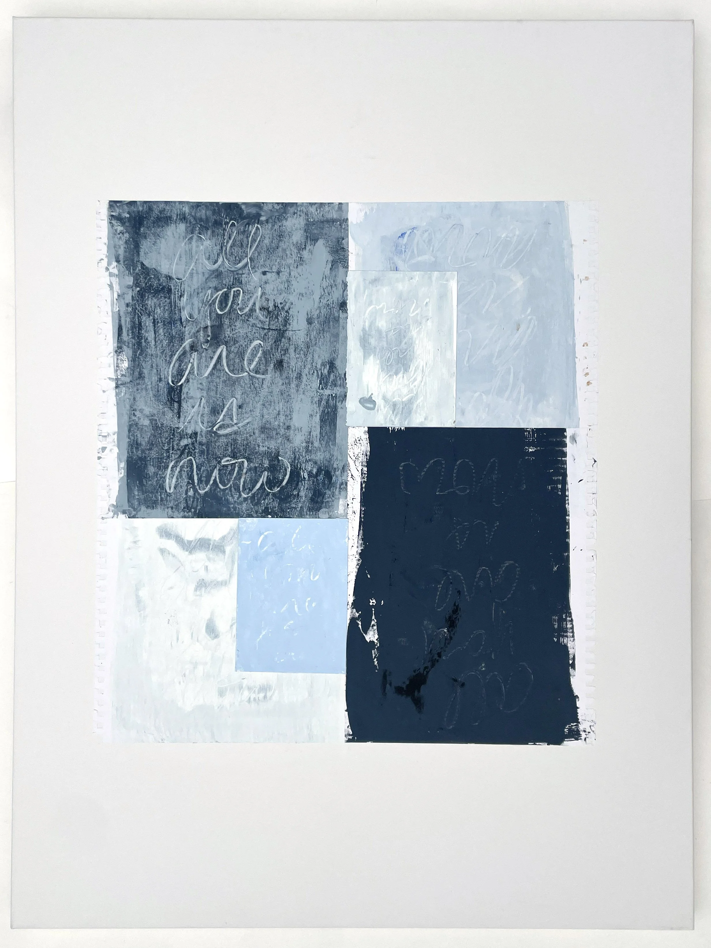 Night Sky, 2023, Acrylic on paper on canvas, 40 x 30 inches, Price upon request