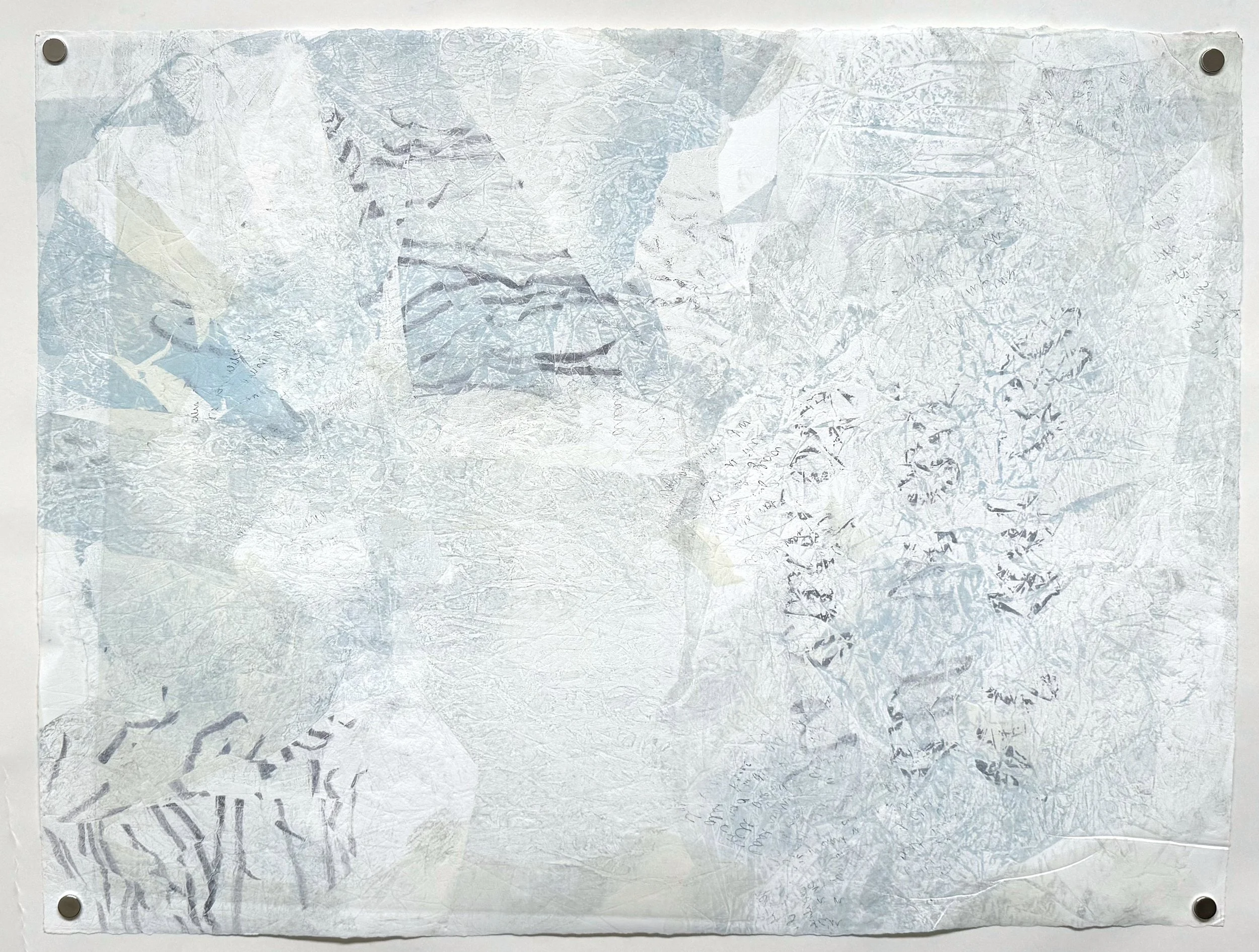 Paling Search, 2024, Soy monotype on paper, 22 x 30 inches, Price upon request