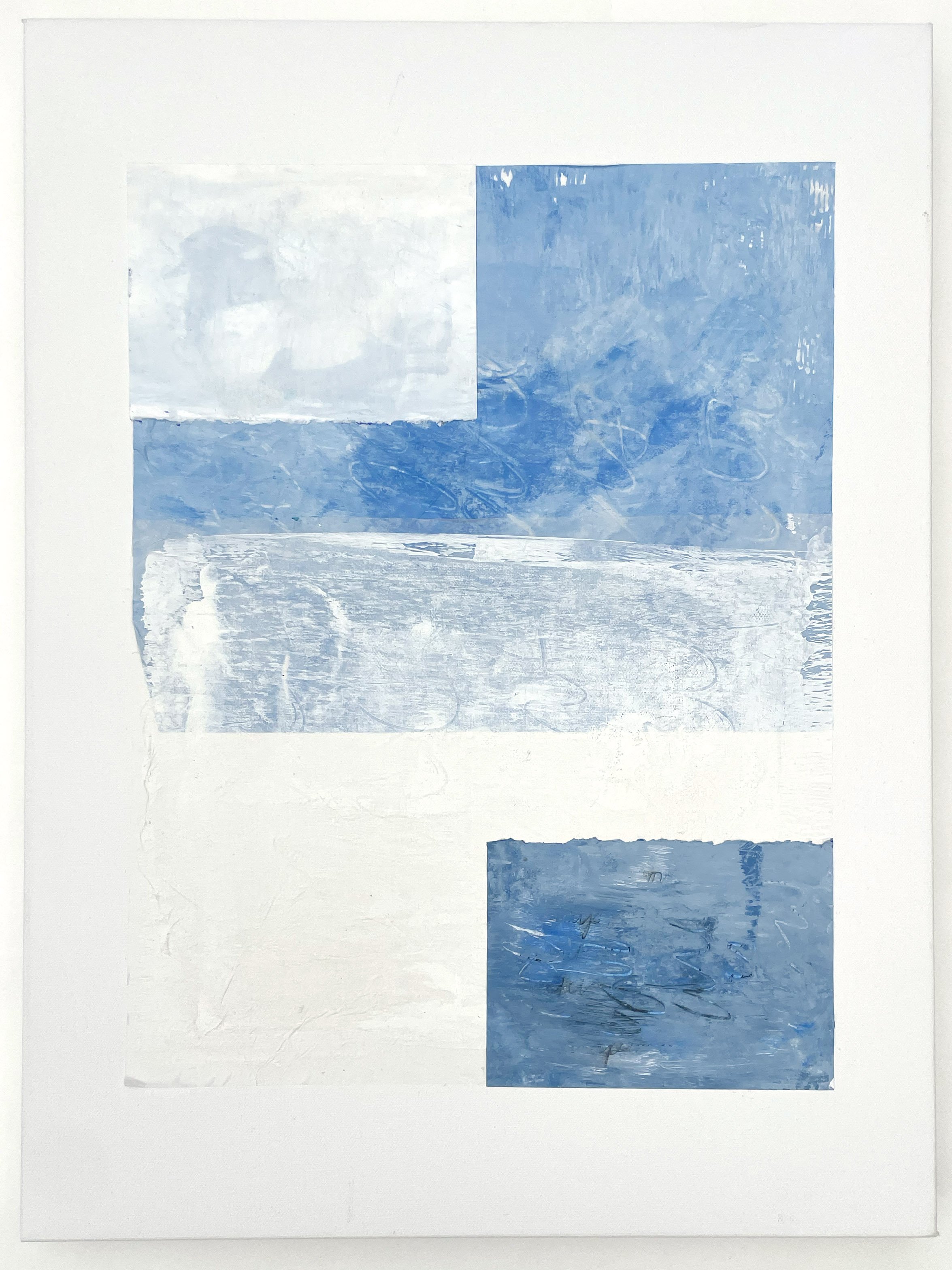 Cirrus, 2023, Acrylic on paper on canvas, 18 x 24 inches, Price upon request