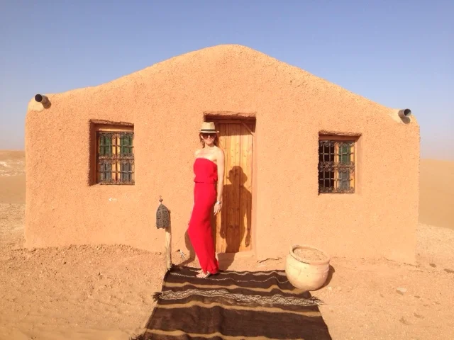 Tracey in the desert.JPG