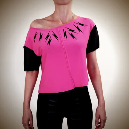 Love Electric Crop Tee