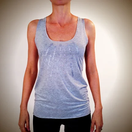 Silver Love Racer Tank