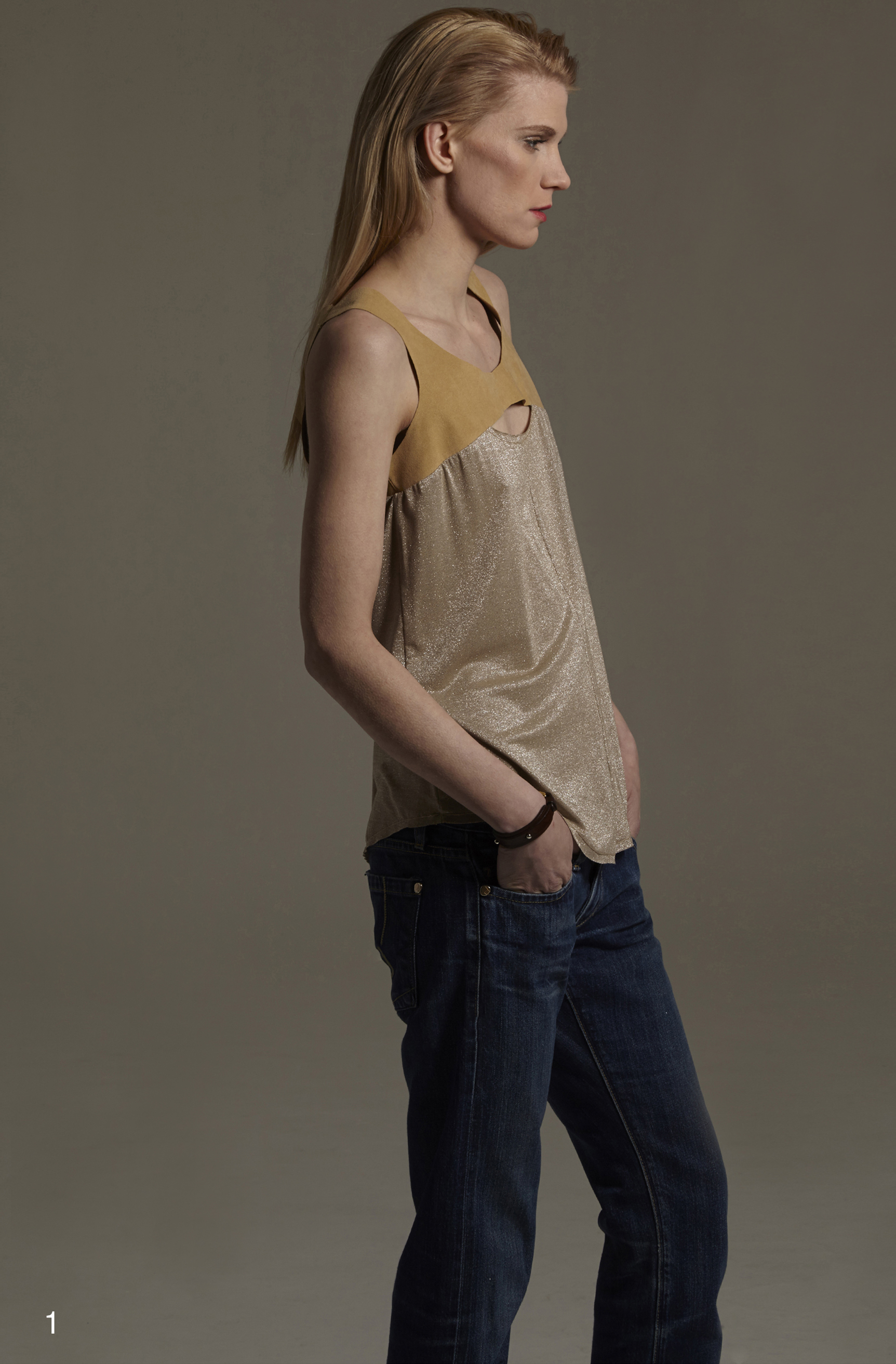 Sueded Cutaway Harness Top