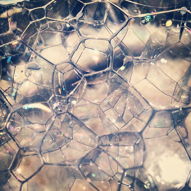 Image above: Detail of bubbles. From our personal photo archives.