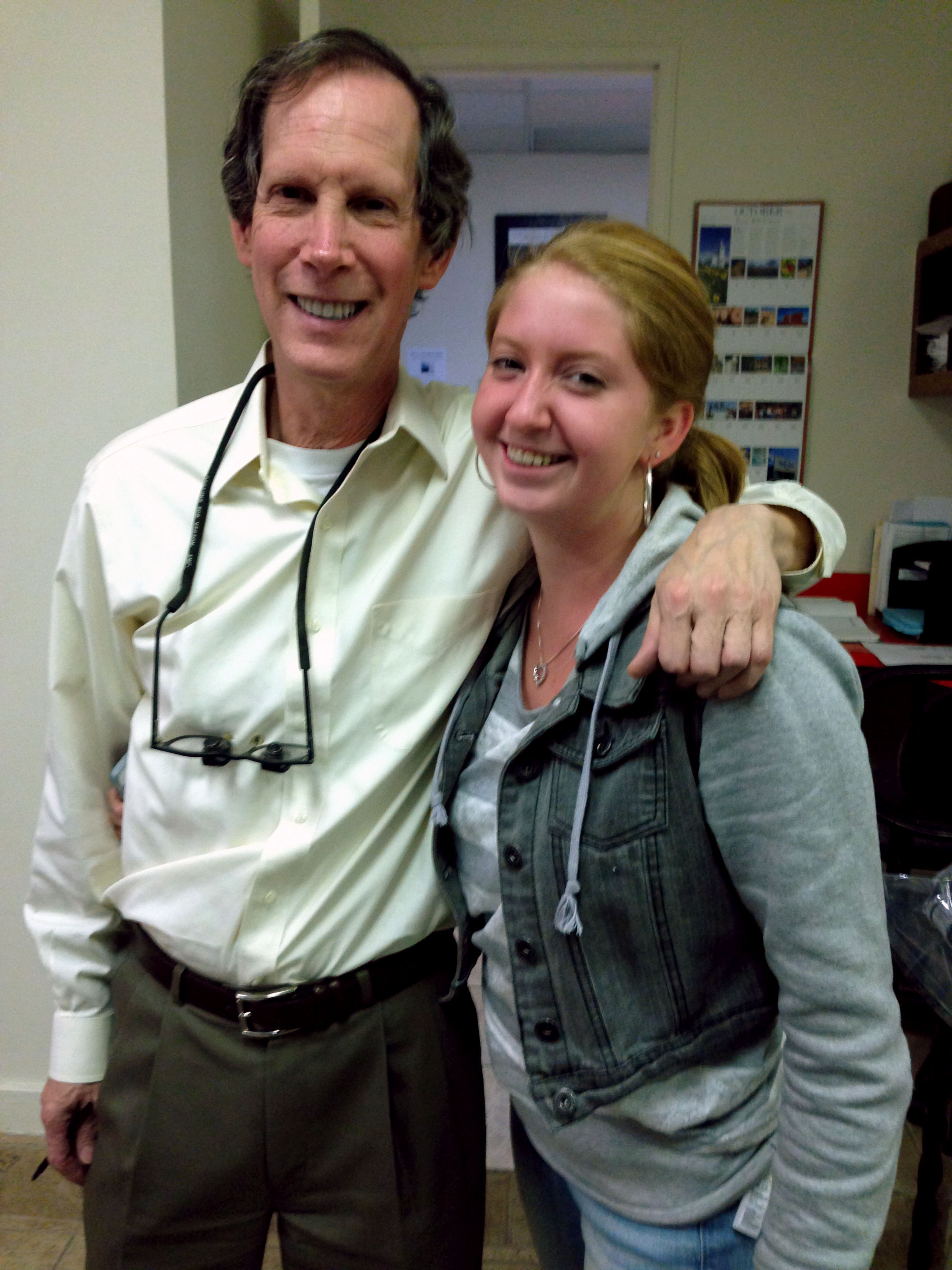 dr. halberstadt with an orthodontics patient