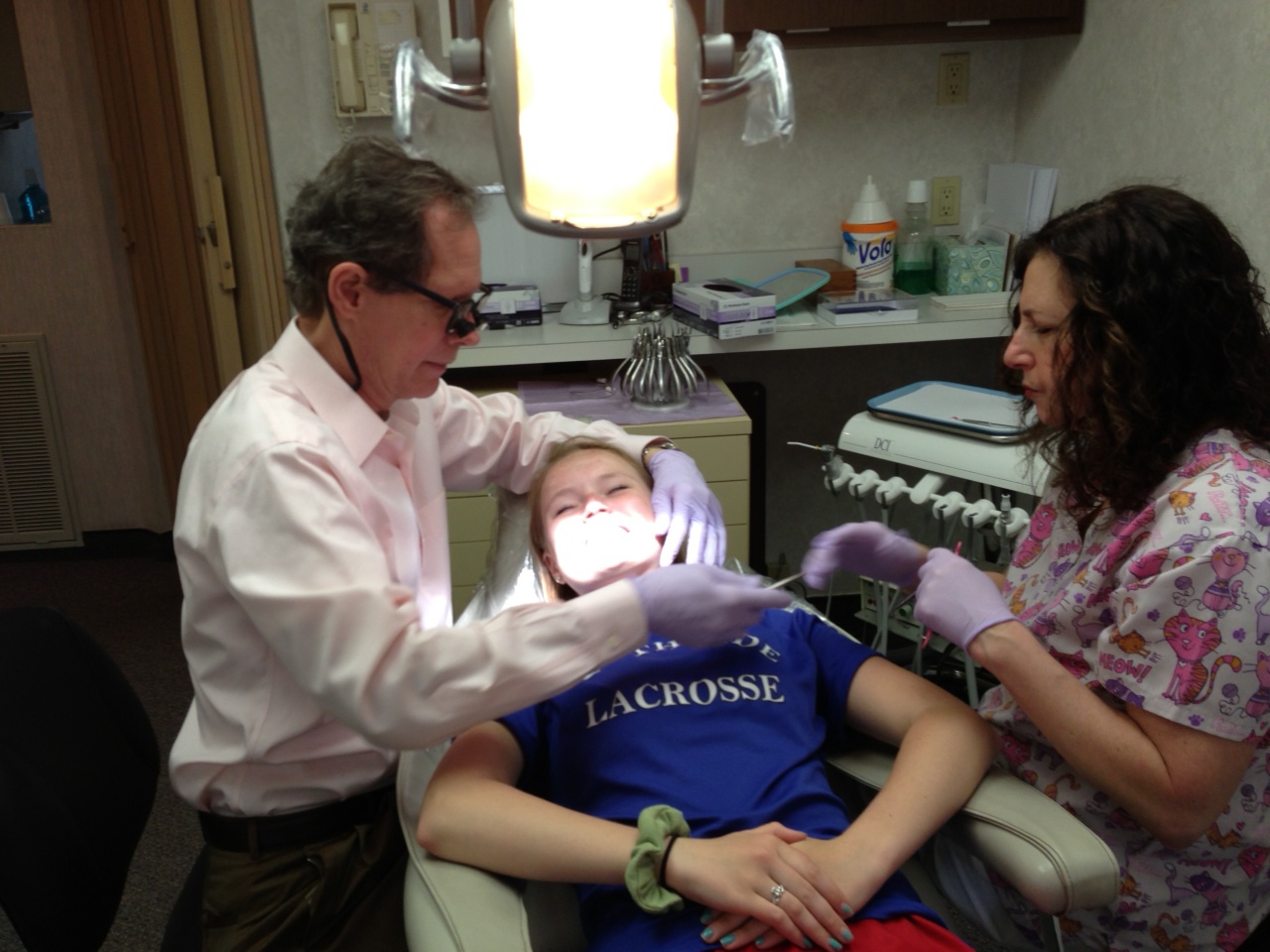 Rockville Centre orthodontist with a patient