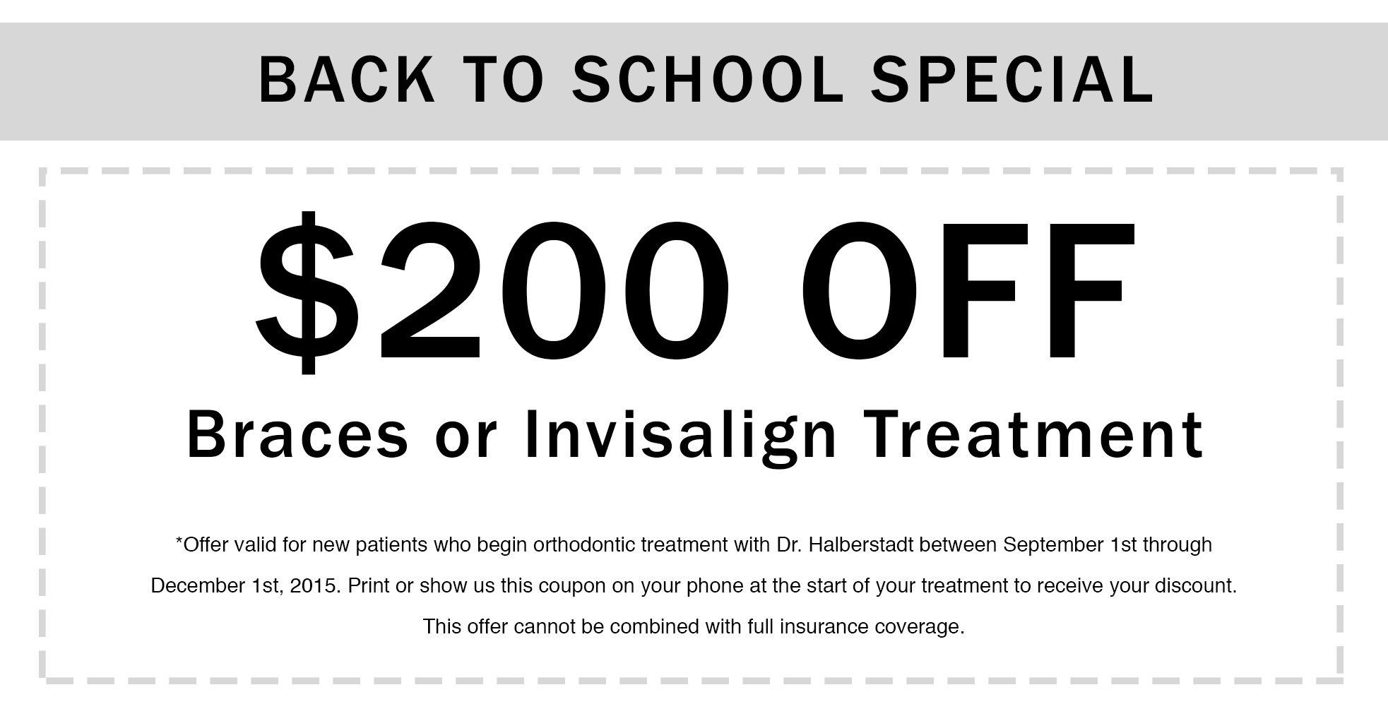 Back to School Coupon