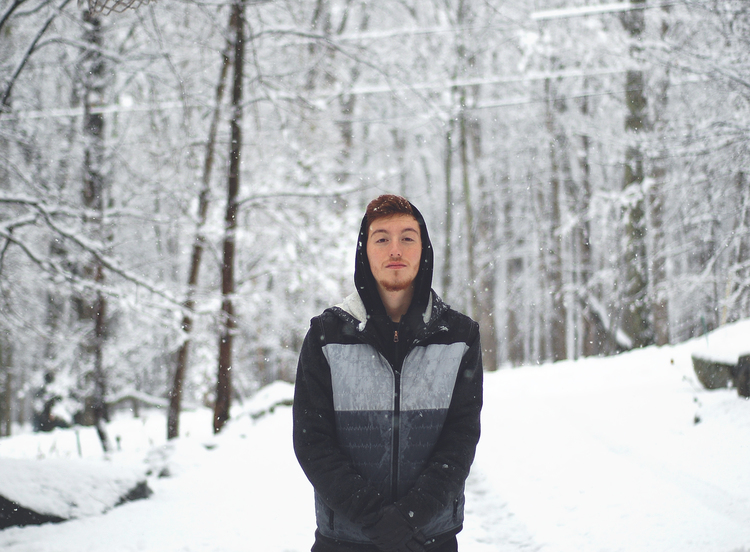  I took this photo while I was in the Poconos with my family on Thanksgiving. They got 7 inches&nbsp;of snow over night so I snapped some photos of my youngest brother. 