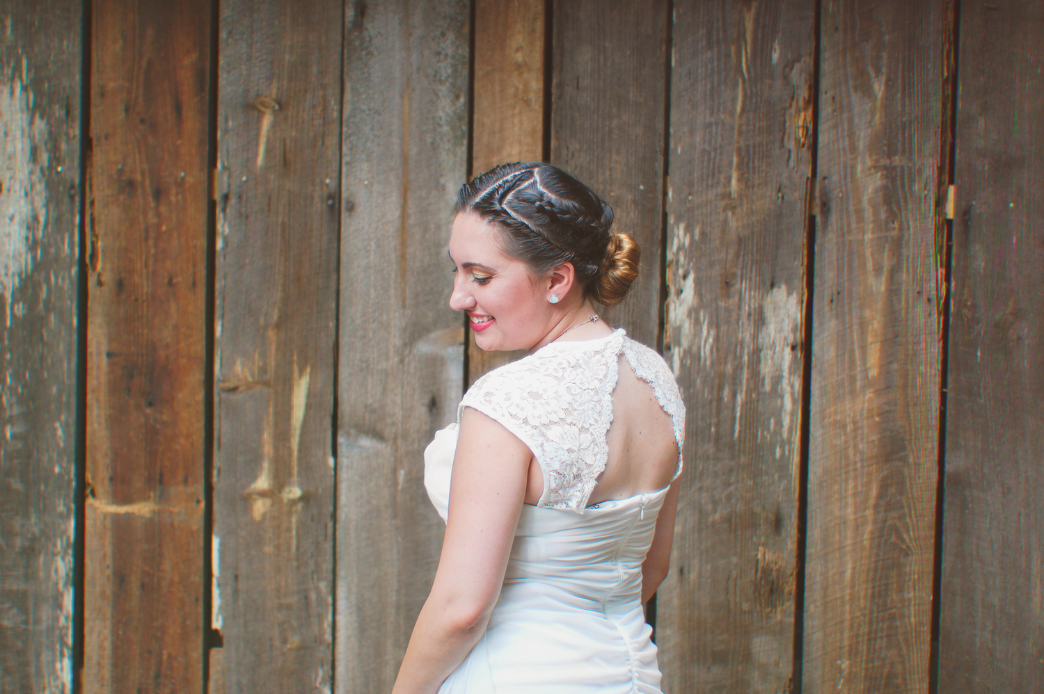 Another photo of my sister from her wedding this summer.