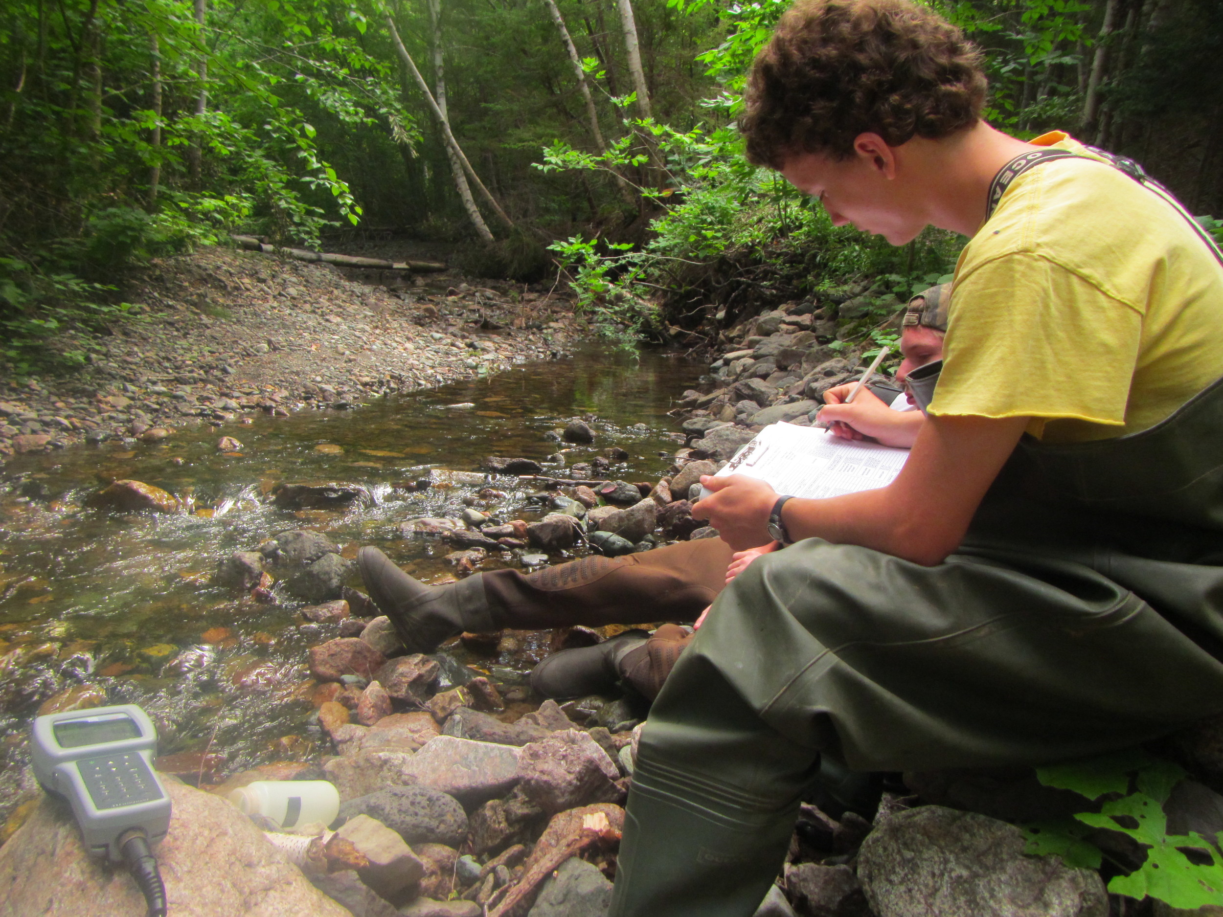 Antoine recording results from the probe and other important ecological information.