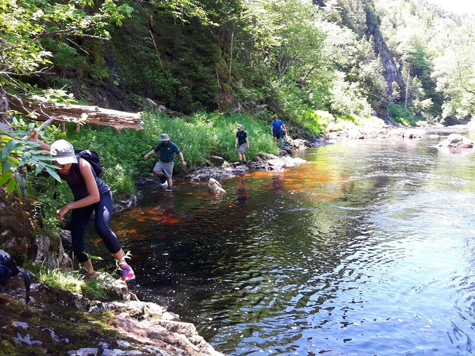 Exploring the sights of the Barrier Falls