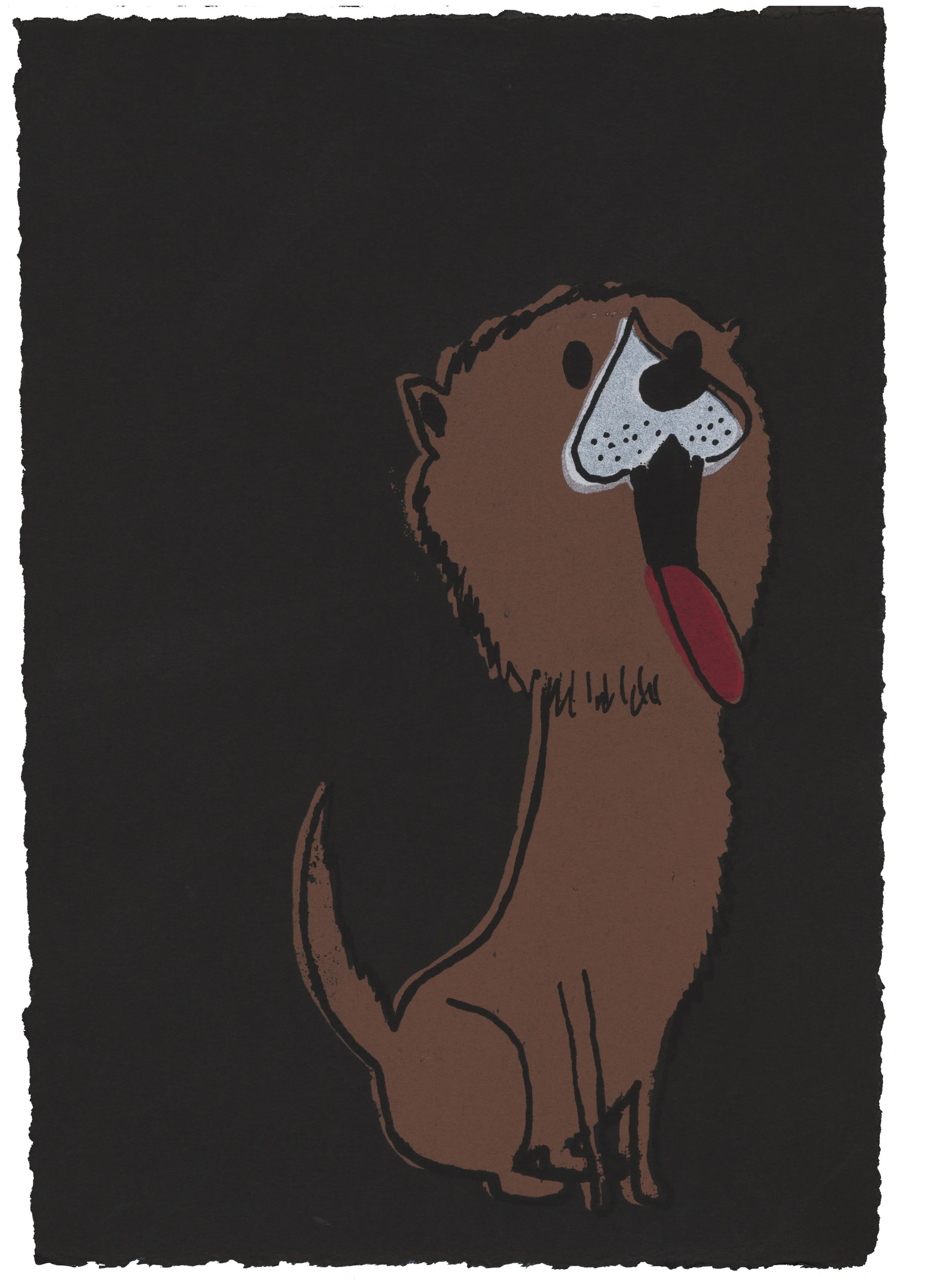 Lion Dog screenprint 2006