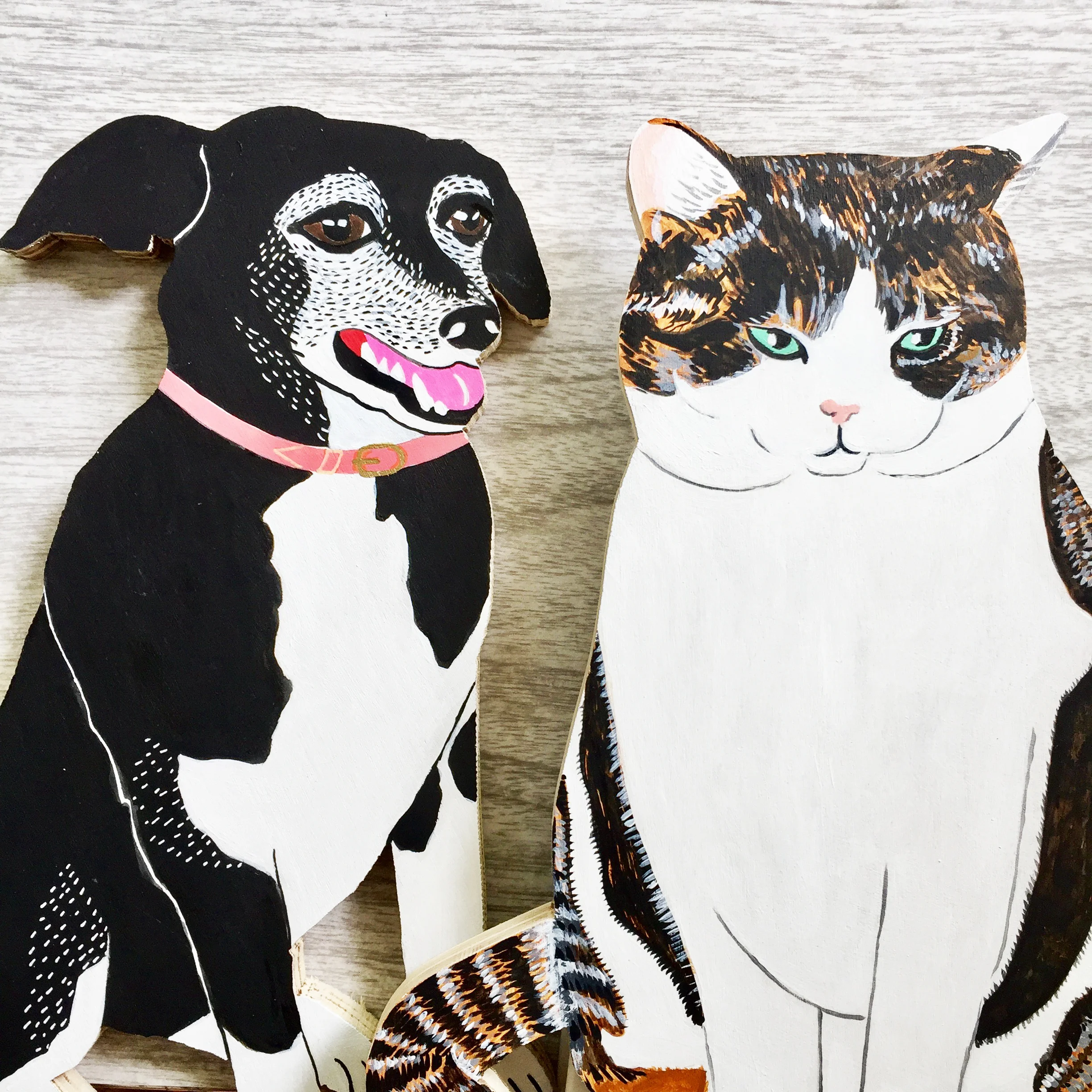 CUSTOM: 12" Wood Cut-out Pet Portrait
