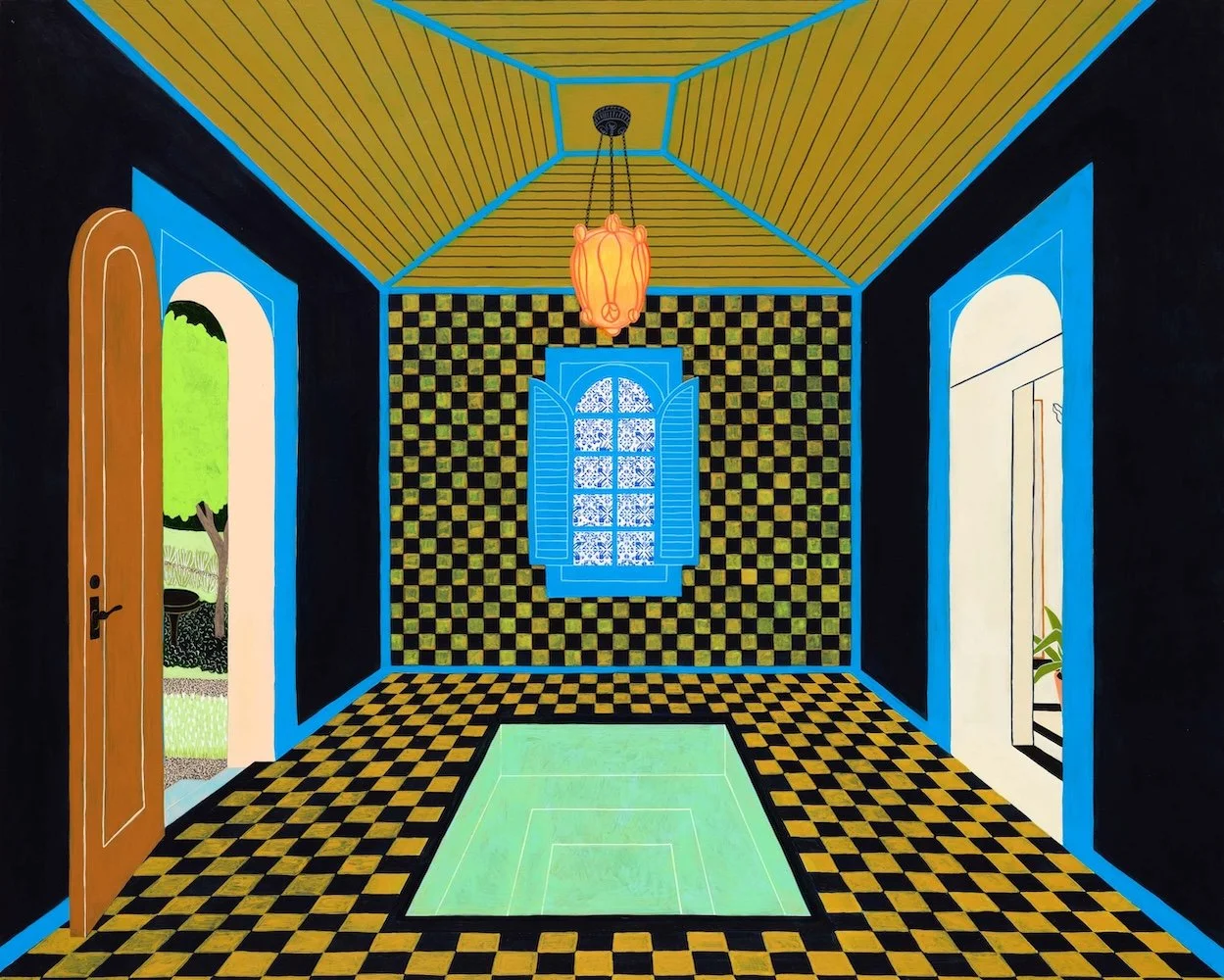 What's That? Through There? acrylic on wood 24x30"