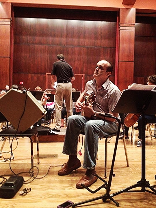 Rehearsing with the Jonesboro Symphony.