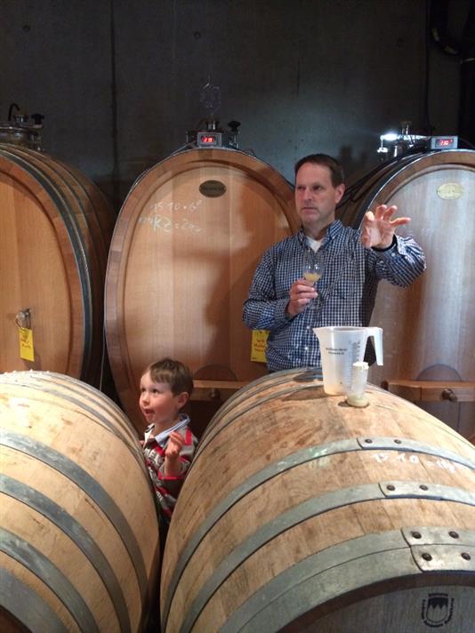 Holger Koch and son (photo by Sophie Barrett)