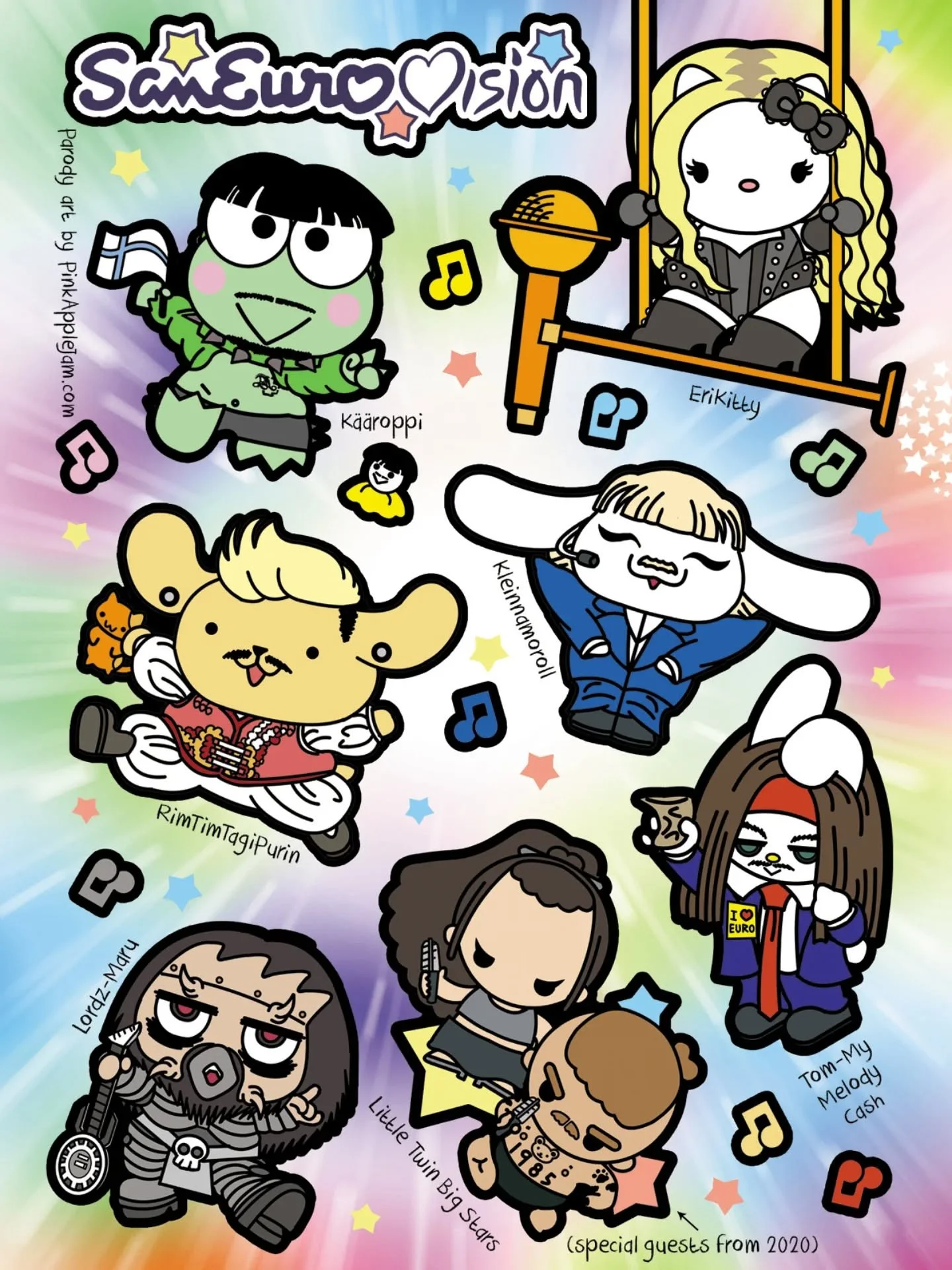 S T I C K E R S
Adorn your fave items with your fave SanEuroVision Friends 🧡 
sooooon
#eurodab #eurovisionsongcontest #eurovision #eurovisionfriends #eurovisionparody #käärijä #joost #joostklein #lordi #erika #littlebig #littlebigband