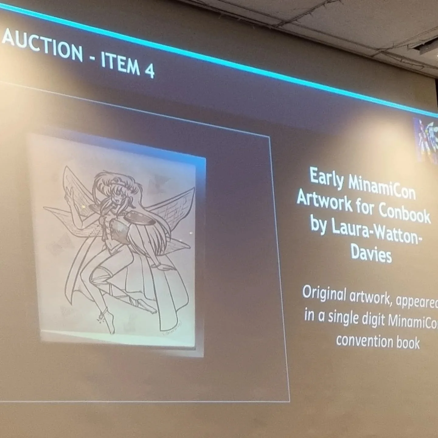 Such old #minamicon UK conbook artwork, we couldn't remember which convention booklet it actually appeared in 😅 It was created in 1996 if that helps?! Put into the auction for Minamicon 31. Sold!
Rasing money for Cancer Research UK ❤️