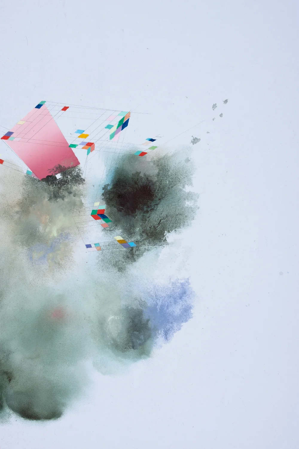Float (detail), oil on paper, 60" x 78"