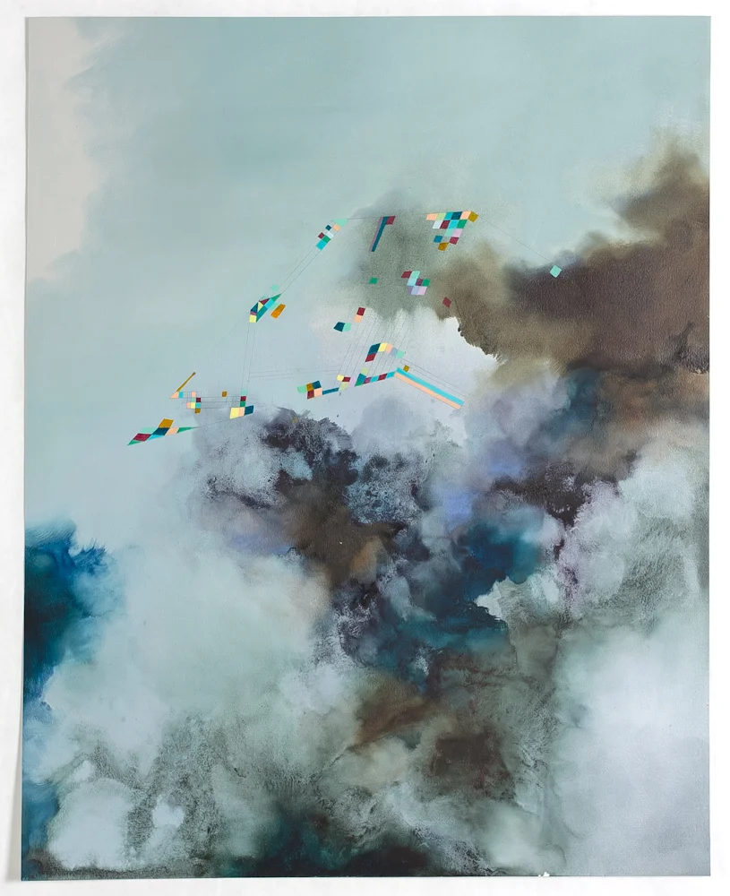 Turn, 2013, oil on paper, 30" x 22"