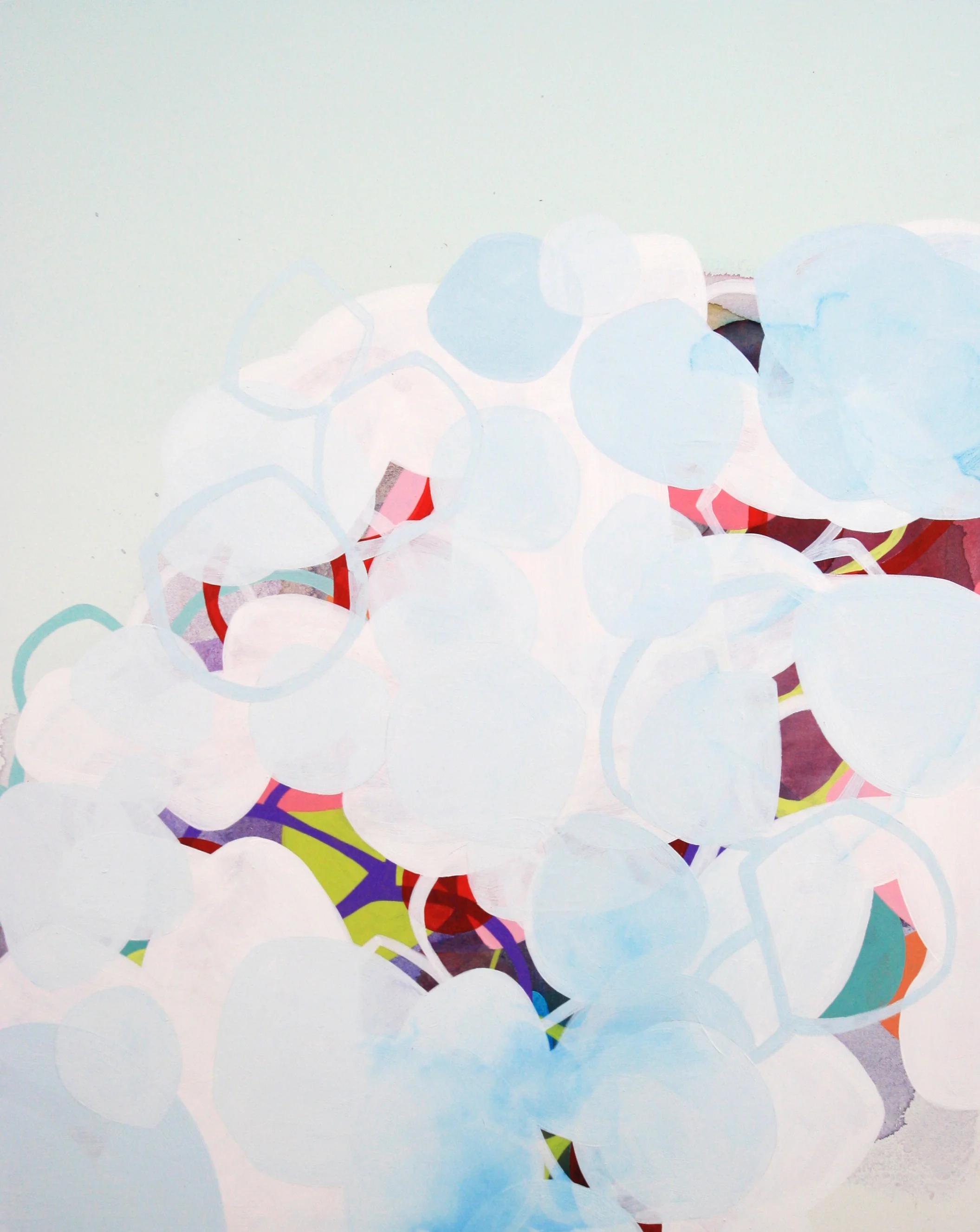 Concealing, 2015, acrylic and oil on wood panel, 20x16"