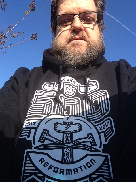  Scott Kalas Founder/Steward of SOCPM trying out his new hoodie from Missional Wear. 