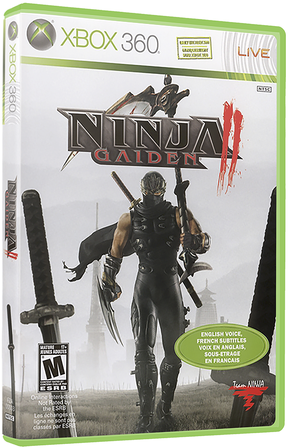 Ninja Gaiden II (2008) Box Turn.png