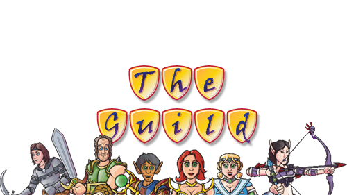 The Guild Logo with Cartoon Cast.png