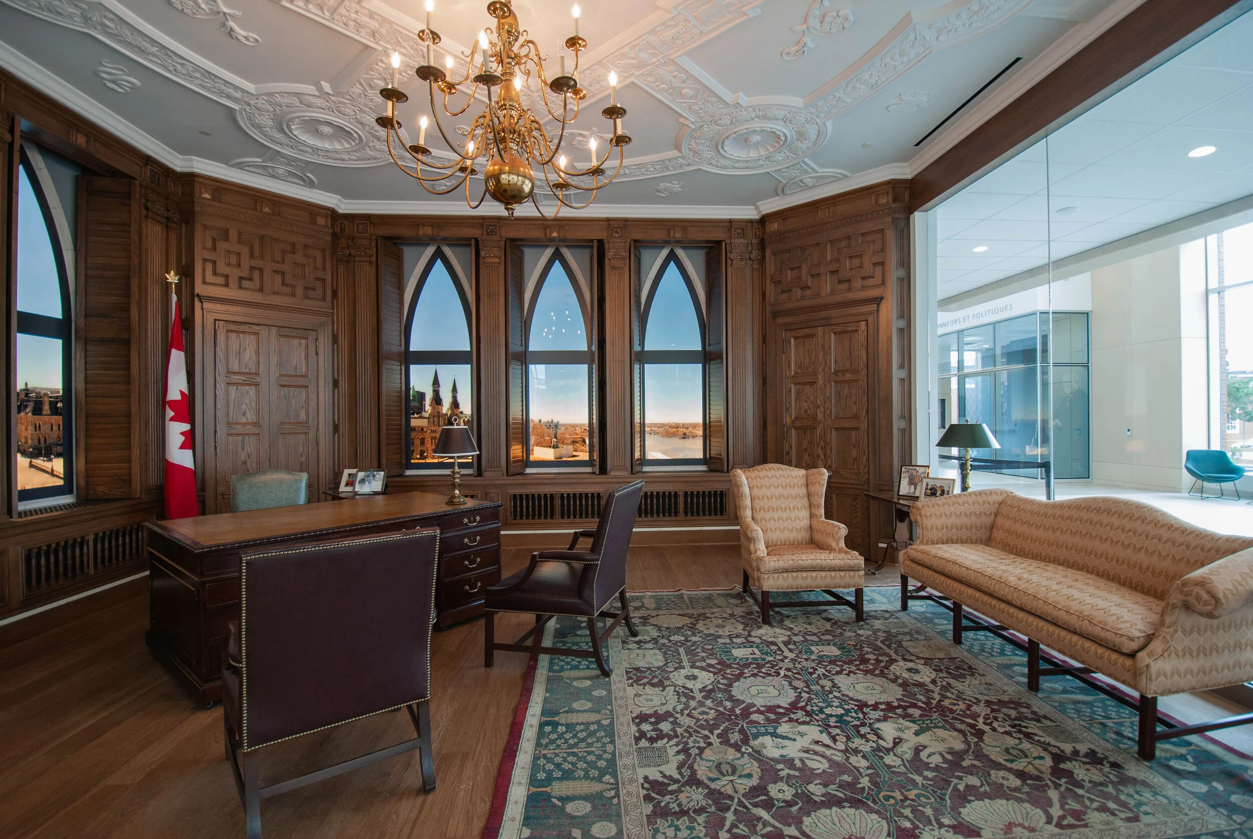 The jewel of the exhibition is a re-creation of Prime Minister Mulroney’s Centre Block office on Parliament Hill. This is the closest anyone will get to the real PM’s Office until Centre Block renovations are done almost a decade from now!