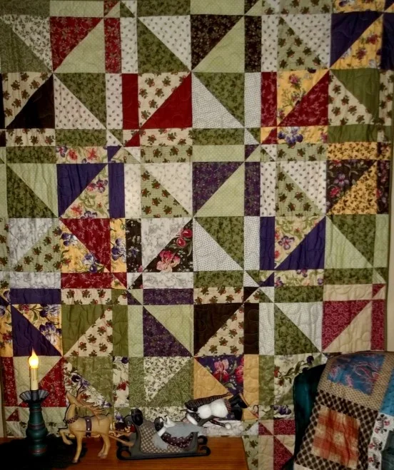 Sliced Up Bed Runner or Lap Size Quilt