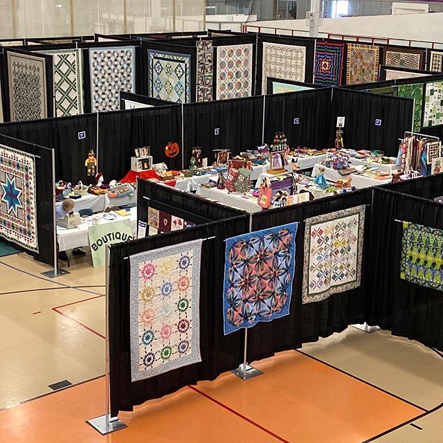 Quilts from the Village is ready to open tomorrow, Friday, October 4, 2019!
#vqshow2019 #QuiltsfromtheVillage #sewing #quiltshow #VillageQuilters #quilting #quilts #VillageQuiltersLBLF