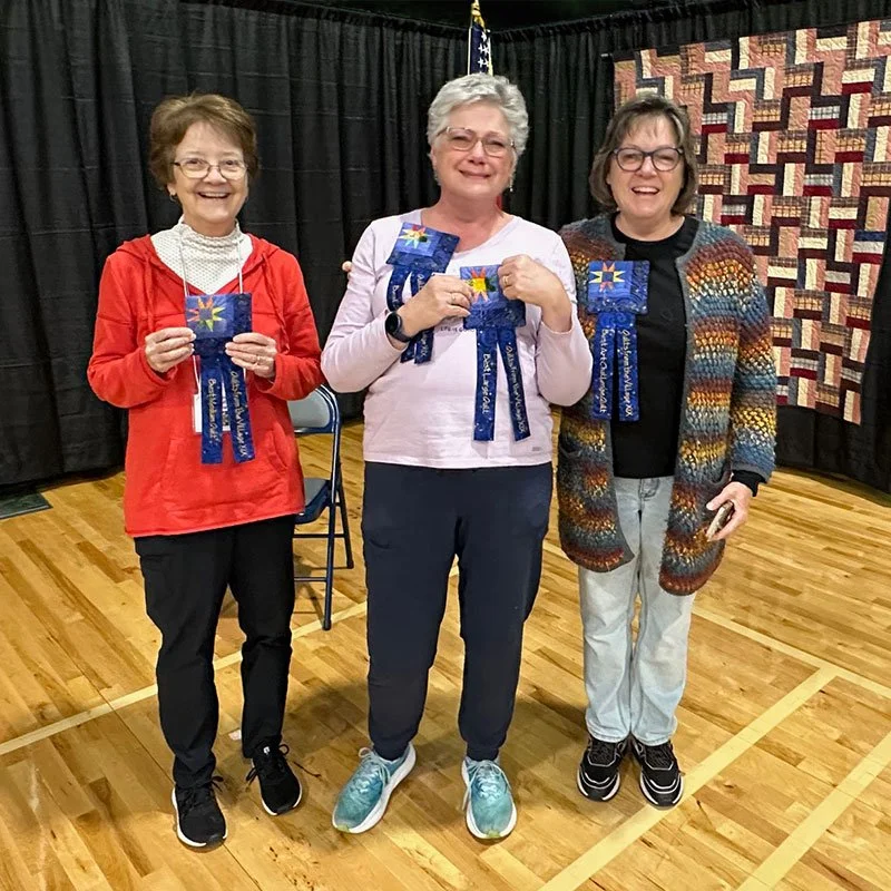 Peg Schemenauer, Christine Tindell, and Rosemarie Gray