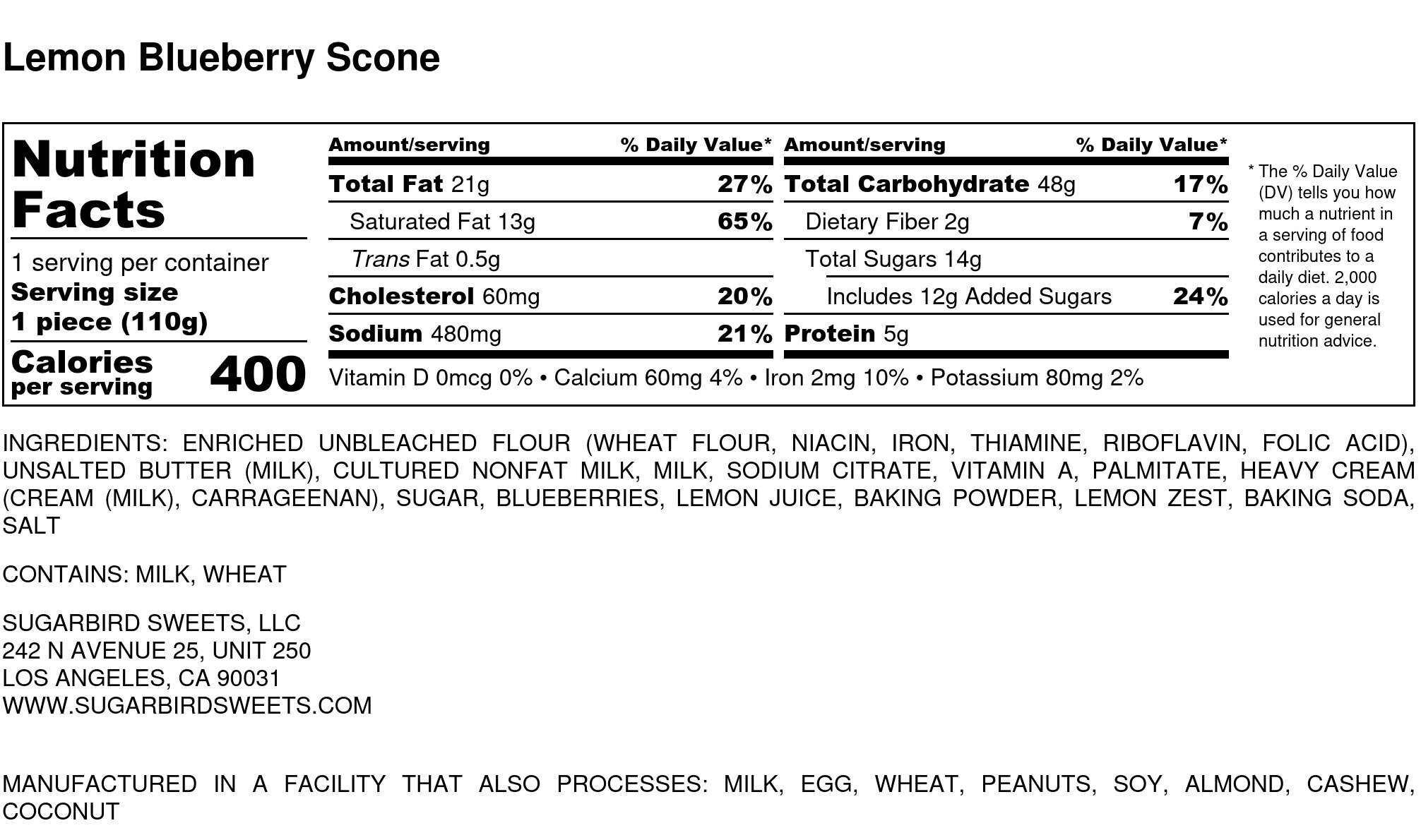 Lemon Blueberry Scone - Nutrition Label.jpg