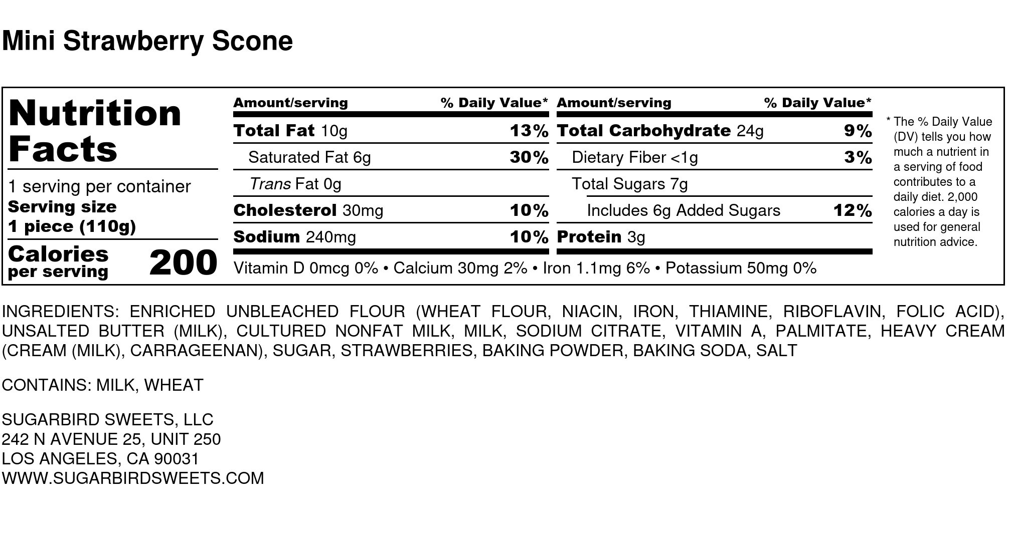 Mini Strawberry Scone - Nutrition Label.jpg