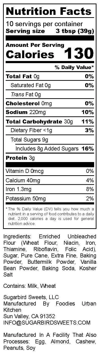 Sugarbird Scone Mix - Buttermilk Vanilla - Nutrition Label Mix.jpg